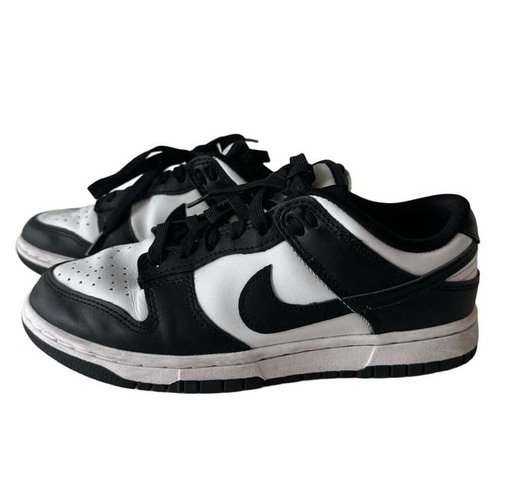 Nike Dunk Low Retro Panda Black White Sneakers - Size 8